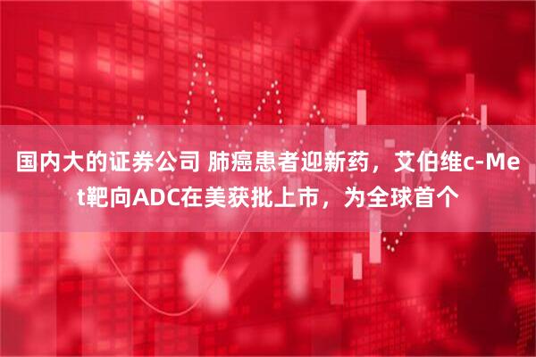 国内大的证券公司 肺癌患者迎新药，艾伯维c-Met靶向ADC在美获批上市，为全球首个